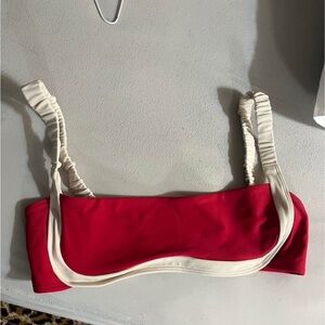 Red and Cream Women's Bralette